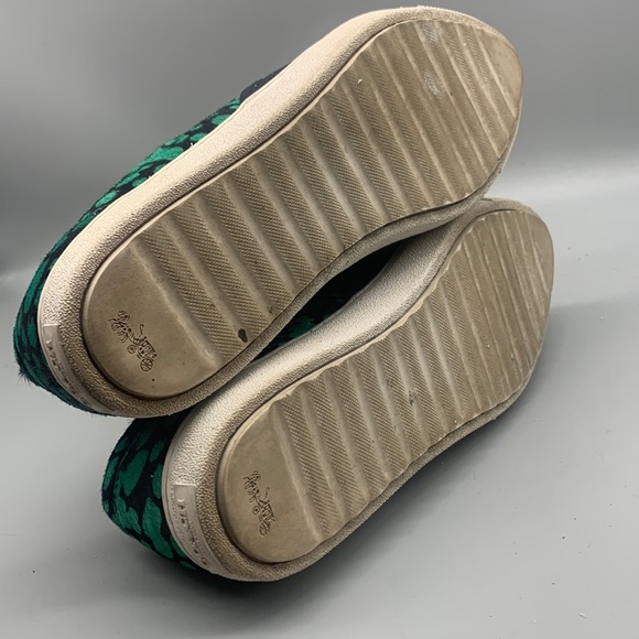 COACH SAMPLE LEATHER LEOPARD SLIP-ON SNEAKERS SIZE 9 - Picture 6 of 8